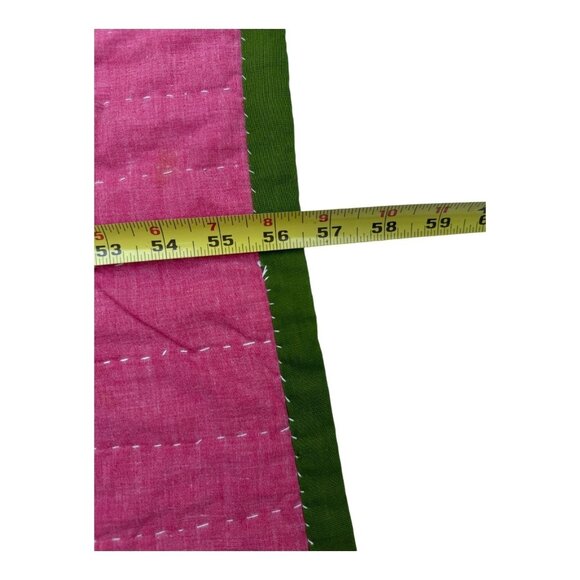 Vtg Handmade Patchwork Crazy Quilt w/Charlie Brown Peanuts Fabric 74"x56" READ - Picture 12 of 12